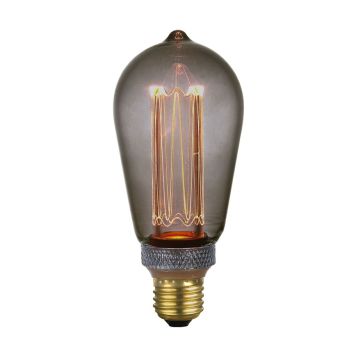 Koristelamppu Halo Design Drop Smoke E27