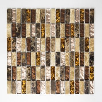 Mosaiikki Crystal Mix XCM SM18 beige/ruskea 29,8 x 30,4 cm