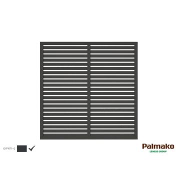 Aitaelementti Palmako Nina 1 harmaa 180 x 180 cm