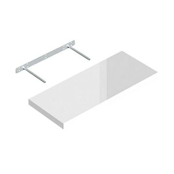 Seinähylly Regalux XL4 valkoinen korkeakiilto 3,8 x 23,5 x 59,5 cm