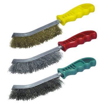 Metallilankainen käsiharjasarja Wolfcraft 3-os.