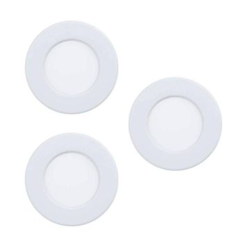 Uppospotti Eglo Fueva 5 LED 3-os Ø 86 mm Valkoinen