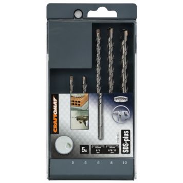 Betoniporanteräsarja Craftomat SDS-P 5-10 mm 5-osainen