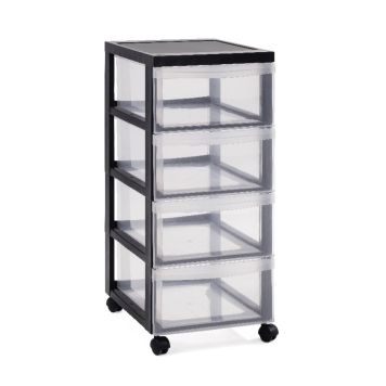 Muovilaatikosto 4 lokeroa 61,5 x 29 x 40 cm