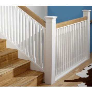 Kaidepinna Lundbergs 57 Stockholm MDF Valkoinen 950 x 41 x 41 mm 4 Kpl