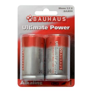 Alkaaliparisto Ultimatepower 1,5 V LR20 2 kpl