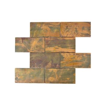 Mosaiikkilaatta Fliesen Subway kupari 30,6 x 30,2 cm