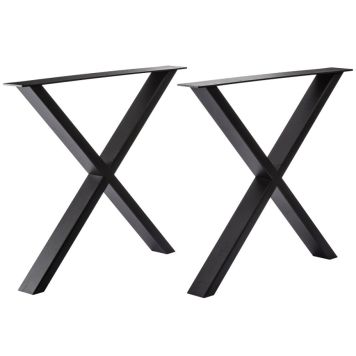 Pöydänjalat Pur Iternal Black Edition X-malli 2 kpl