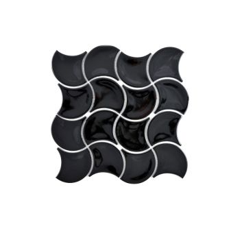 Mosaiikki Wave Musta