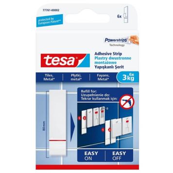 Teippiliuska laatoille Tesa 6 kpl