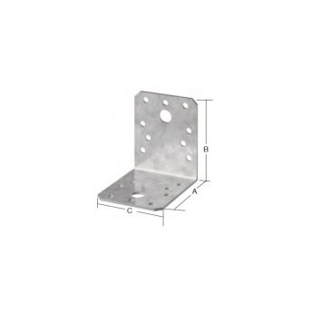 Kulmasidoslevy Valkoinen 50 x 50 x 35 mm