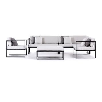 Kulmasohvaryhmä Sensum Skepparholmen musta