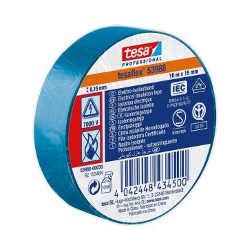 Eristysteippi Tesa Sininen 10 m x 15 mm