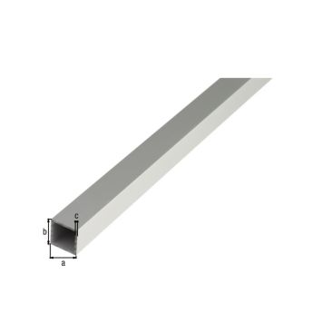 Nelikulmaputki Alumiini 15 x 15 x 2000 mm