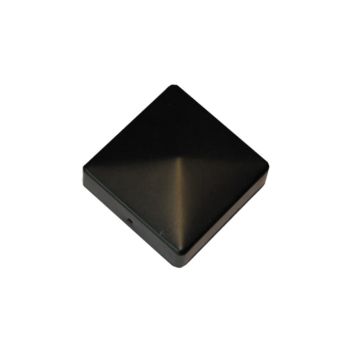 Tolpanhattu ruuvattava musta 97 x 97 mm