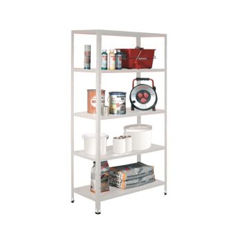 Metallihyllykkö Regalux Valkoinen 188 x 100 x 45 cm