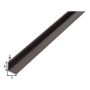 Kulmaprofiili Tasasivuinen Musta 25 x 25 x 1000 mm