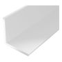 Kulmaprofiili Tasasivuinen Valkoinen 25 x 25 x 2000 mm