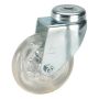 Kalustepyörä Ø 50 mm Läpinäkyvä