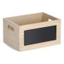 Laatikko liitutaululla Zeller Natural 28 x 20 x 5 cm
