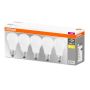 LED-vakiolamppu Osram E27 9 W 5 kpl