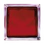 Lasitiili Seves Glassblock Brilly Wave Punainen 19 x 19 x 8 cm