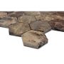Mosaiikkilaatta Hexagon MOS HXN 476 Ruskea 29,8 x 30,5 cm