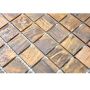 Mosaiikkilaatta Fliesen Quadrat kupari 30 x 30 cm