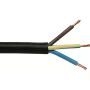 Kumikaapeli Kabelexpress H05RR-F 3 x 1,0 mm² musta (per metri)