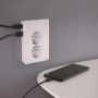 Pistorasia Schneider Electric Exxact 2 -osainen 2x USB A+C Valkoinen