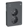 Pistorasia Schneider Electric Exxact 2 -osainen 2x USB A+C Antrasiitti