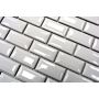 Mosaiikki Brick Bond Diamond Kiiltävä Valkoinen