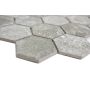 Mosaiikkilaatta Fliesen Hexagon Curio harmaa 32,5 x 28,1 cm