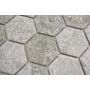 Mosaiikkilaatta Fliesen Hexagon Curio harmaa 32,5 x 28,1 cm