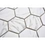Mosaiikki Hexagon Carrara
