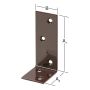 Kulmarauta 120 x 80 x 35 mm teräs ruskea