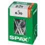 Puuruuvi Spax 6 x 70 mm 30 kpl