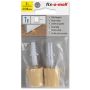 Ovenpysäytin ruuvilla ja tulpalla Fix-o-moll beige Ø 26 mm 2 kpl