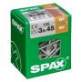 MDF-Ruuvi Spax TRX WIROX 3,5x45 mm 125KPL