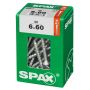 Puuruuvi Spax 6 x 60 mm 50 kpl