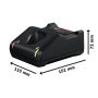 Akut ja laturi Bosch 2 x GBA 12V 2,0 Ah + GAL 12V-40 Professional