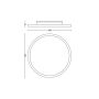 Kattovalaisin Philips Hue Aurelle Round Valkoinen 40 x 5 cm