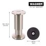 Kalustejalka Wagner System Säädettävä Nikkeli 100-115 mm