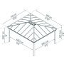 Paviljonki Palram-Canopia Dallas 4,22 x 4,83 m