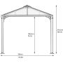 Paviljonki Palram-Canopia Martinigue 3600