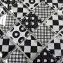 Mosaiikki Optic Mix XCM 8OP5 musta/valkoinen 31,8 x 31,8 cm
