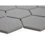 Mosaiikkilaatta Fliesen Hexagon Uni matta tummanharmaa 32,5 x 28,1 cm