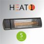 Terassilämmitin HEAT1 ECO High-line 1500 W Titanium