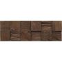 3D-seinäpaneeli Indo Teak Classic Cube Sulawesi 552 x 184 x 10-20 mm