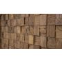 3D-seinäpaneeli Indo Teak Classic Cube Sulawesi 552 x 184 x 10-20 mm